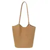 Bolsa de Gran Capacidad Estilo Coreano Bolso de Hombro para Mujer 2026 Nuevo Bolso Cubo Simple Bolso Cubo Retro de Hombro Único para el Trabajo