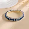 Pulsera de cierre redondo con incrustaciones de diamantes transfronteriza europea y americana, pulsera de muñeca estilo noche de lujo ligero, joyería versátil de diseño de nicho al por mayor