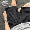Shorts de Praia Finos Refrescantes, Shorts Esportivos Casuais de Seda Gelada, Shorts de Secagem Rápida para Homens, Shorts de Cinco Pontos para Uso Externo no Verão