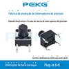 Fabricantes de origem fornecem diretamente toque 6x 6 interruptor de chave plug-in eletrodomésticos produtos de comunicação interruptor de chave local