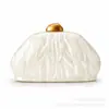 Bolso Cruzado de Hombro Único de Nuevo Estilo Europeo y Americano para Mujer 2025 Bolso Acrílico con Forma Especial de Concha Bolso Clutch de Moda para Boda o Cena