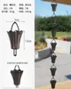 Corrente de Chuva Externa de Cobre Corrente de Drenagem de Beiral Estilo Japonês Corrente de Água da Chuva de Pátio de Villa Corrente de Desvio de Água da Calha Corrente de Água Decorativa