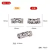 Fs037 Anillo Hueco Corto para Codo DIY Extensión de Cabello Dreadlock Pulsera Collar Accesorios de Joyería de Aleación de Zinc Suministro Directo de Fábrica