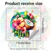 Adesivos de Parede Eletrostáticos Criativos Flor de Hibisco Aloha Xino Jdt-A680 Transfronteiriços para Quarto de Crianças, Quarto, Decoração de Varanda