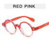 Gafas de Marco Redondo Alas de Ángel para Mujer, Modernas, Simples, con Luz Anti-Azul, Planas para Estudiantes, Marco de Gafas Artístico y para Miopía