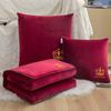 Almohada Gruesa Multifuncional Edredón de Doble Propósito Siesta de Oficina Plegable Cojín Pequeño Cojín para Coche Edredón