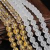 Cristal seis caracteres verdade contas redondas semi-acabadas acessórios de joalheria DIY contas soltas com miçangas à mão acessórios barraca atacado