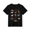 Camiseta Manga Curta Algodão Puro Azul Marinho para Mulheres 2025 Estilo Quente de Celebridade da Internet Top Estampado Americano Ombro Direito Gola Redonda Camisa Sexy