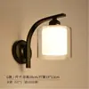 Luminária de cabeceira nórdica, luminária de parede para sala de estar, quarto americano, luminária de parede, cristal simples, varanda, escada, corredor