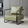 Cadeira sofá de ferro forjado, estilo vintage, estilo industrial, luxo leve, design simples, sofá para área de estar da sala de estar, sofá pequeno de um lugar de designer