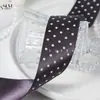 Cinta de poliéster con puntos, cinta de lunares brillantes de una sola cara, accesorios para el cabello DIY para niños, material para moños, caja de regalo, bolsa para envolver ramos