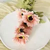 Flor Artificial de Margarita Gerbera Flor Falsa Boda Salón de Bodas Arreglo Floral Decoración del Hogar Fabricante Mayorista Transfronterizo