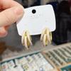 Pendientes de Gota de Aceite Estilo Mismo de Cuñada Tres Vidas Tres Mundos Pendientes Simples Estilo Fresco Femenino Pendientes 2023 Nuevo de Moda Celebridad de Internet