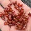 Cuentas sueltas de jade ágata roja sección de nudo de bambú sueltas ágata calcedonia sección Cuentas sueltas para pulsera collar accesorios cuentas cuentas de jade