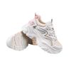 Sapatos Torre de Solado Grosso Feminino Primavera 2025 Novas Explosões Sapatos Brancos Elevados Malha Respirável Esportivos Versáteis Casuais