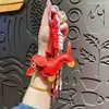 Llavero Creativo de Perro Salchicha de Cuero Lindo Dibujo Animado Cachorro Colgante para Bolso de Cuero Llavero de Lujo Accesible Pequeño Regalo
