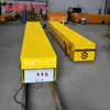 Carro de Alimentación Eléctrica sobre Rieles con Cadena Portacables y Enlace Doble para Operación Continua, Carro Plano Eléctrico para Transporte de Equipos