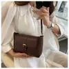Bolsos para Mujer 2025 Nueva Moda Retro Bolso Cuadrado Pequeño Nicho Textura Versátil Ins Patrón Tejido Bandolera Bolso de Hombro