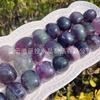 Adornos de juego de piedra rodante de fluorita de color natural, fluorita arcoíris, piedra desnuda, grava grande, grava pulida, estación internacional de suministro
