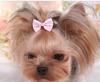 [MKO McCoy] Yorkshire Teddy Animal de Estimação VIP Cão Listrado Estampado Pequeno Grampo de Cabelo Fita Acessórios de Cabelo