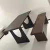 Mesa de Comedor de Madera Maciza Estilo Vintage, Escritorio de Tablero Grande para Sala de Estar, Madera de Fresno Blanco Norteamericano Estilo Francés, Mesa Larga de Madera Maciza Moderna para el Hogar