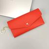 Nova Carteira Longa Feminina Portátil, Carteira de Mão Feminina, Botão de Pressão com Vários Porta-Cartões, Bolsa de Celular Fashion, Cor Pura e Versátil