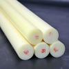 Varilla de nylon amarilla sólida cilíndrica resistente al desgaste dura varilla de plástico beige blanco polipropileno pp grado alimenticio palo largo negro