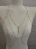 Cadena corporal de bikini de diamantes flash europea y americana, cadena de pecho de diamantes sexy, joyería, accesorios de ropa para fotos de mujeres en la playa