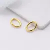 Acero inoxidable Accesorios para joyería DIY Anillo abierto con forma de huevo Anillo tórico Anillo simple Anillo de conexión ovalado Fabricantes al por mayor