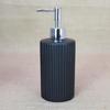 Accesorios de baño de cerámica transfronterizos, dispensador de jabón de manos negro, soporte para cepillo de dientes, caja de jabón, regalo para el hogar, juego de 4 piezas