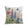Funda de Almohada de Girasol, Extraíble y Lavable, Decoración del Hogar, Funda Cuadrada para Cojín de Sofá, Transfronterizo