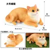 Traje de modelo de gato animal de simulación para niños, juego de gato, gatito, modelo de gatito blanco y negro, juguetes, adornos
