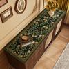 Estilo Americano Estilo Retrô Tapete de Mesa para Gabinete de TV Senso Avançado Tapete Protetor de Mesa Longa Gabinete Lateral Tampo de Mesa Tapete de Couro à Prova de Poeira
