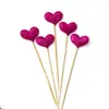 Coroa brilhante decoração estrela bolo cartão de amor confeitaria vestido sobremesa bandeirinha plug-in 5 peças