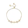 Pulsera Flor de Diamante Extraíble Ajustable con Circonita Microincrustada, Exquisita y Elegante, Estilo de Gama Alta de Nicho, Accesorio de Mano Versátil