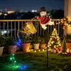 Lámpara de Suelo con Forma de Tetera, Muñeco de Nieve Navideño de Hierro Forjado Transfronterizo, Luz Solar para Exteriores Temática Navideña con Enchufe, Luz Decorativa para Jardín