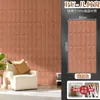 Componentes de painel de acabamento de janela geométrico em PU, tijolos texturizados de interior, painel de parede de fundo, painel decorativo, tijolos de pão