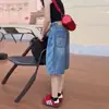 Shorts de Mezclilla Vintage de Pierna Ancha para Mujer, Estilo Delgado de Verano, Tallas Grandes, Cintura Alta, Adelgazante, Pantalones Rectos Holgados de Cinco Puntos