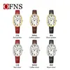 Reloj de Cuarzo Ofns para Niñas, Reloj Retro de Moda Resistente al Agua para Mujeres, Simple Ovalado con Escala Romana Reloj Transfronterizo para Mujeres