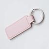 Llavero de piel sintética de doble cara con línea de coche, pequeño regalo, colgante de metal, llavero para coche, etiqueta de cuero, colgante con logo