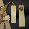Marcador de Latón Metálico Estilo Chino Patrón de Nube Marcador Hueco Set de Cuaderno de Regalo Accesorios Clip para Libro
