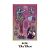 Venta de Liquidación Paquete de Materiales DIY para Pegatinas de Personajes de Diario, Venta al por Mayor de Accesorios de Decoración para Diario, Liquidación en Transmisión en Vivo