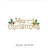 Decorações de Natal Transfronteiriças Pingente de Árvore de Natal Floco de Neve Bola Pendurada Pinha Saco de Presente Velhinho do Natal Tambor Pequeno Borboleta