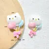 Accesorios de resina de gato abeja lindos de dibujos animados, clips para el pelo DIY de pegamento de crema, dijes para tazas de agua, dijes para zapatos, materiales de decoración de colgantes