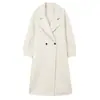 Otoño/Invierno Nuevo Estilo Lujo Ligero Estilo Old Money Abrigo Largo de Lana Doble Cara para Mujer Invierno Delgado