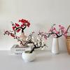 Simulación ramas de flor de ciruelo flor de membrillo de invierno flor de plástico ramo falso decoración china para el hogar decoración de jarrón para sala de estar venta al por mayor de fábrica