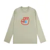 Camiseta Básica de Capa Interior de Moda para Mujer 2025 Nueva Camiseta de Algodón Puro Holgada con Cuello Redondo Manga Larga Chic para Mujer