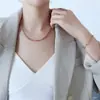 Collar Abanico de Moda Coreana y Japonesa para Mujer, Cadena para Clavícula Sencilla de Cola de Fénix en Forma de Diamante Estilo Coreano de Moda, Accesorio de Cola de Corazón de Acero de Titanio