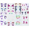 Pegatina de Tatuaje Temporal para Ojos Yimei Color para Escenario Facial Mariposa Larga Duración Impermeable Pegatina de Maquillaje Facial para Niños Venta al por Mayor