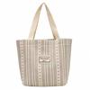 Ins Bolsa Estilo Japonês Bolsa Feminina 2024 Bolsa de Lona Listrada da Moda Bolsa de Ombro Bolsa Feminina de Classe Bolsa de Viagem